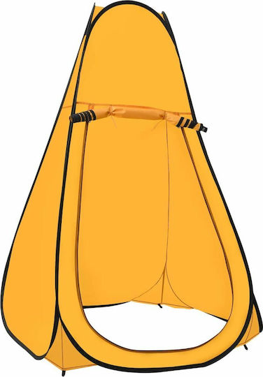 vidaXL Yellow Pop Up Camping Tent for 1 Person 200cm