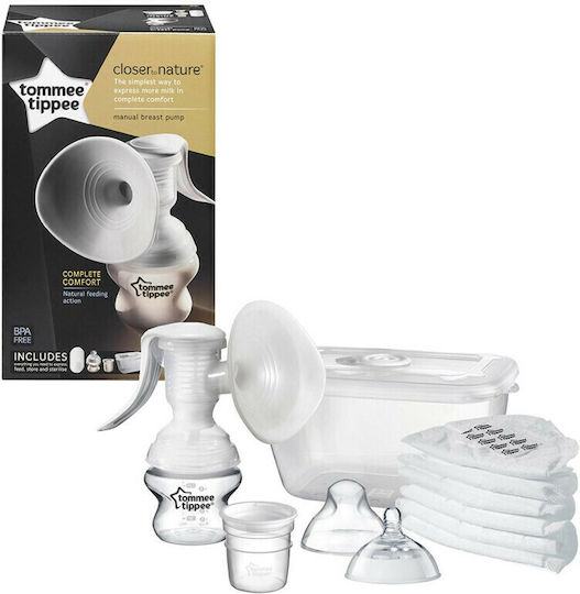 Tommee Tippee Manual Single Breast Pump Closer To Nature White 150ml