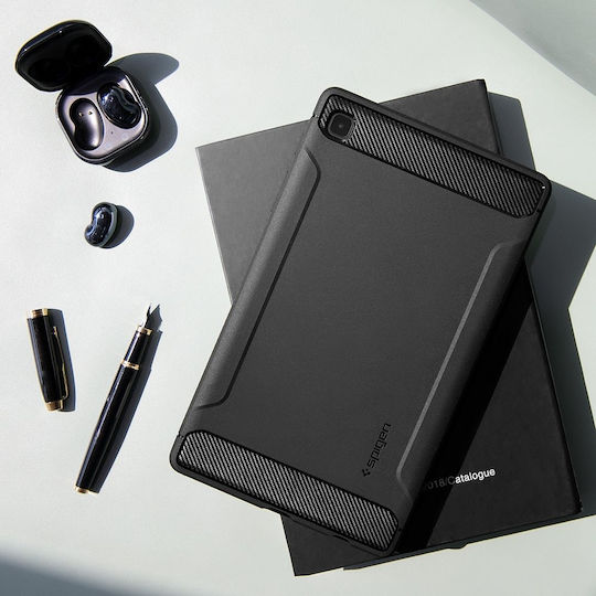 Spigen Robuste Armor Umschlag Rückseite Dauerhafte Schwarze Galaxy Tab A7 Lite