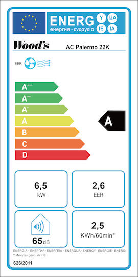 Wood's Palermo 22K Tragbare Klimaanlage 22000 BTU nur Kühlung