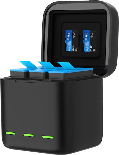 Telesin 3-slot Charger Box Charger for GoPro Hero 11 / Hero 10 / Hero 9