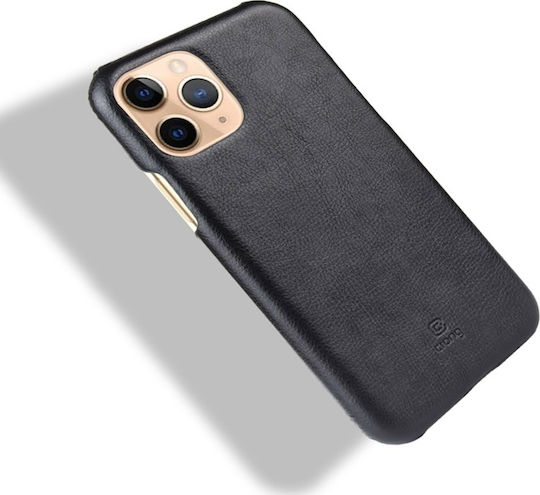 Crong Essential Задна корица Изкуствена кожа / Пластмаса Черен (iPhone 11 Pro)