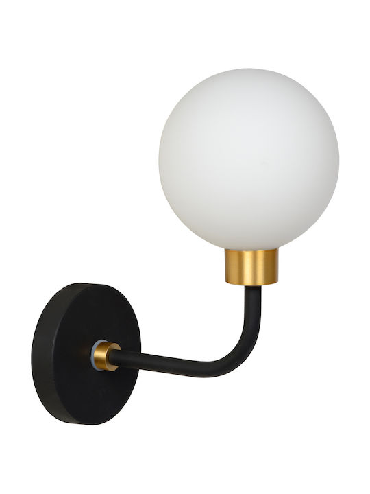 Lucide Lightning Berend Φωτιστικό Μπάνιου Μαύρο 6.2εκ.