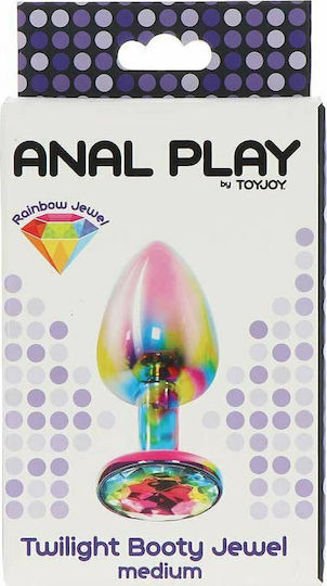 ToyJoy Anal Play Twilight Booty Jewel Rainbow Jewel Πρωκτική Σφήνα Medium Medium 8.2cm