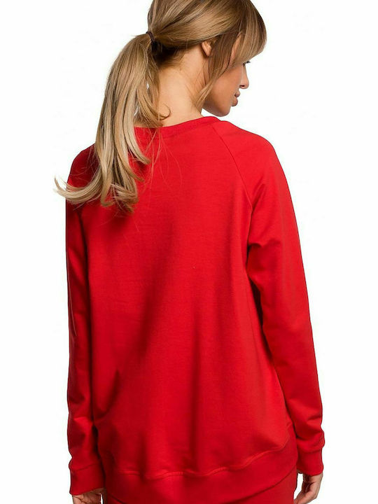 MOE M492 Women's Sweatshirt Red MOE492