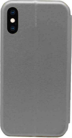 Versa Element Book Δερματίνης Γκρι (iPhone X / Xs)