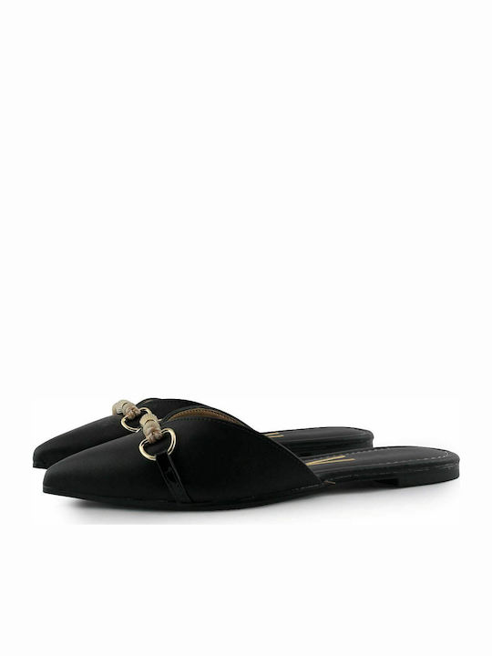 1269-127 Flat Mules in Black Color