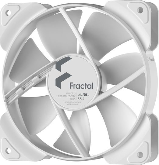 Fractal Design Aspect 12 Ventilator Carcasă 120mm cu Conexiune 3-Pin 1buc Alb