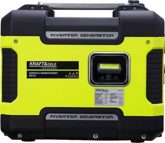 Kraft & Dele Generator Inversor Benzină (în patru timpi) Patru timpi cu Autostart și Putere Maximă 2.1kVA