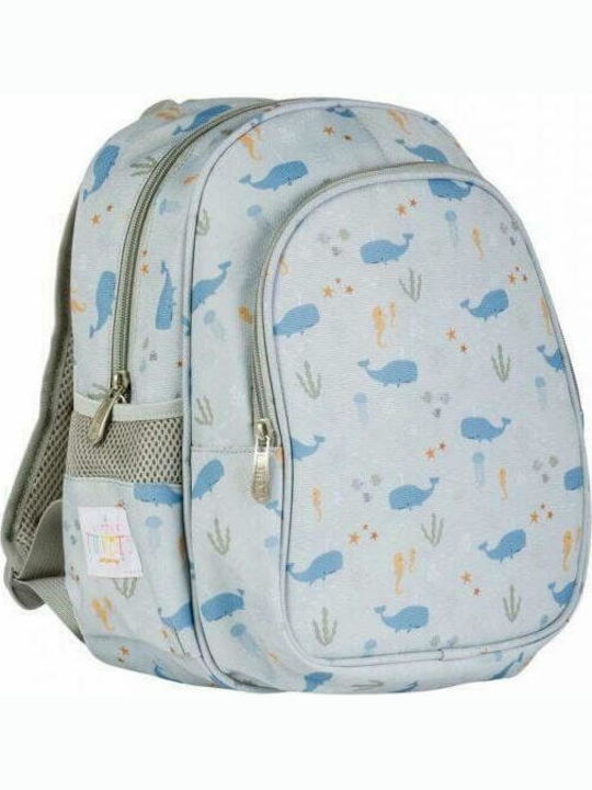 A Little Lovely Company Ozean Schulranzen Rucksack Kindergarten in Hellblau Farbe 13Es