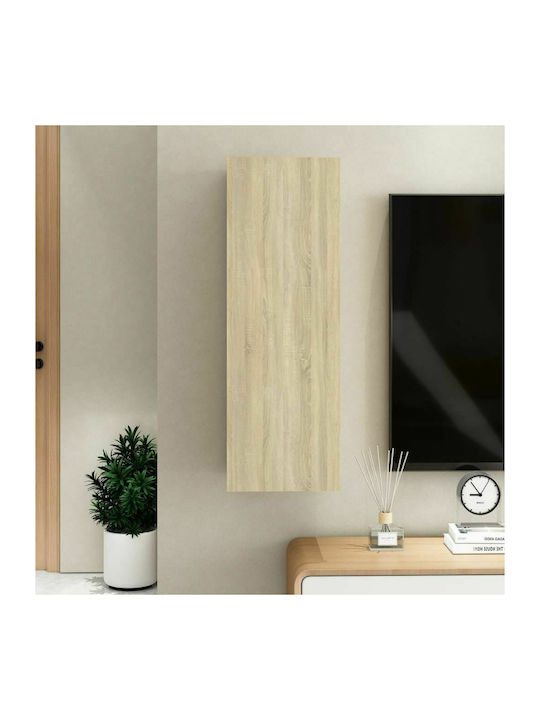 Hanging Living Room Cabinet Made of Particle Board Sonoma Oak 30.5x30x90cm