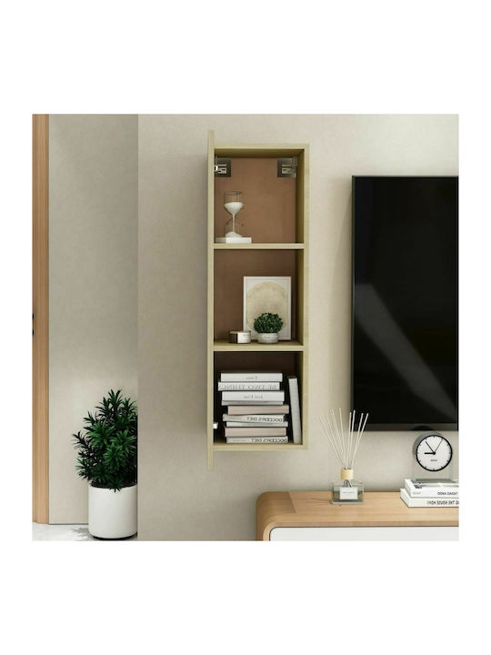 Hanging Living Room Cabinet Made of Particle Board Sonoma Oak 30.5x30x90cm
