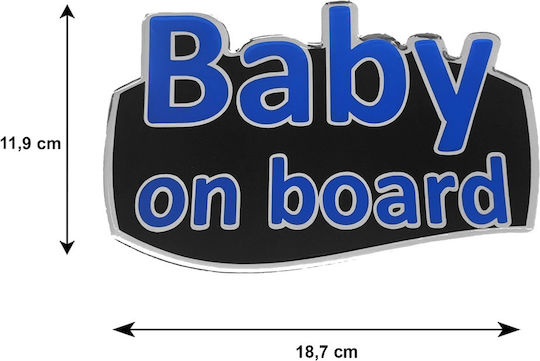 Race Axion Baby an Bord Schild mit Aufkleber Blau ΑΥΤ.BABY/4-RXCCA