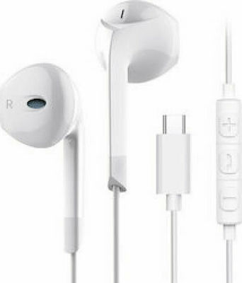 HX-P30 Earbuds Handsfree with USB-C Connector White