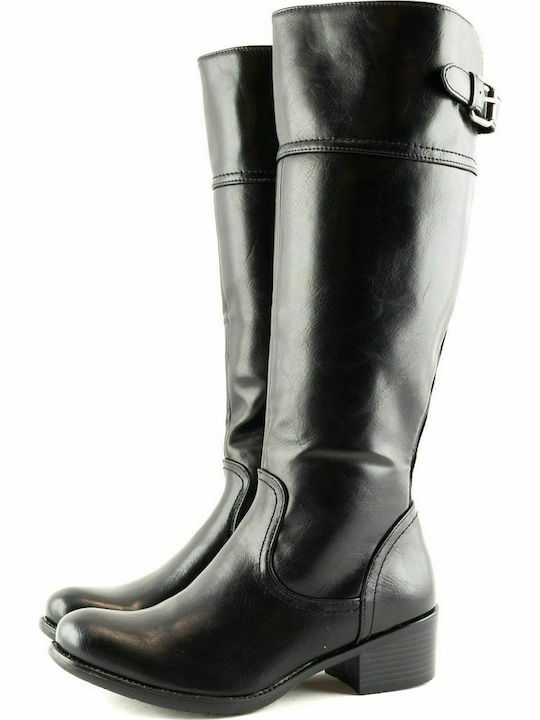 La Coquette Medium Heel Women's Boots with Zipper 2527 Black