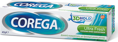 Corega 3D Hold Ultra Fresh Στερεωτική Κρέμα Τεχνητής Οδοντοστοιχίας 40gr