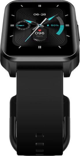 Lenovo S2 Pro Aluminium Smartwatch με Παλμογράφο (Μαύρο)
