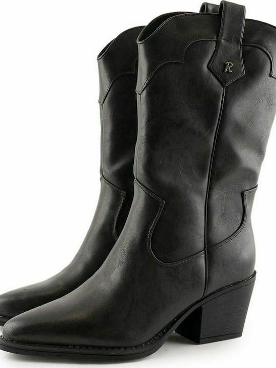 Refresh Women's Boots Cowboy with Medium Heel Black