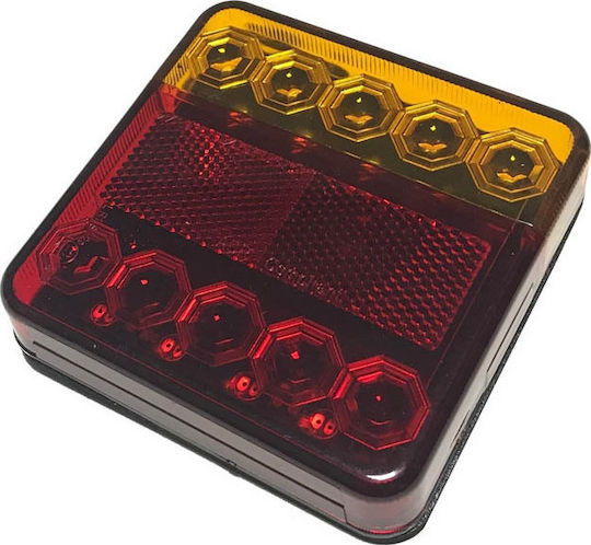 Auto Gs Rücklichter LED Universell für Anhänger Quadrate 1Stück