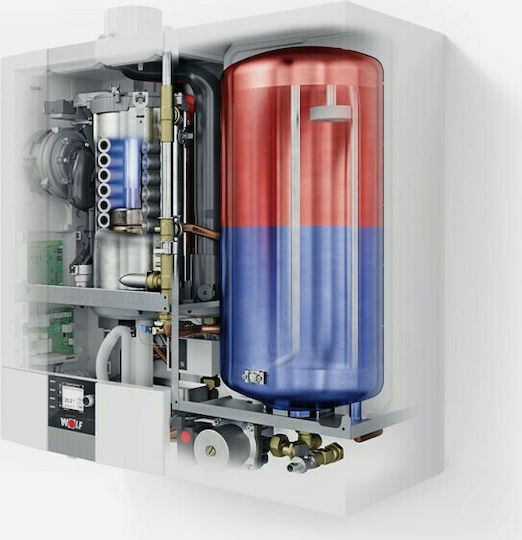 Wolf CGW-2-14/100L Wandmontage Kessel Kondensation Gas mit Brenner 12037kcal/h