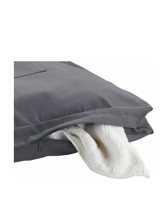 Wenko Canguro Καλάθι Απλύτων Υφασμάτινο Πτυσσόμενο 65lt 52x10x81cm Γκρι Grey