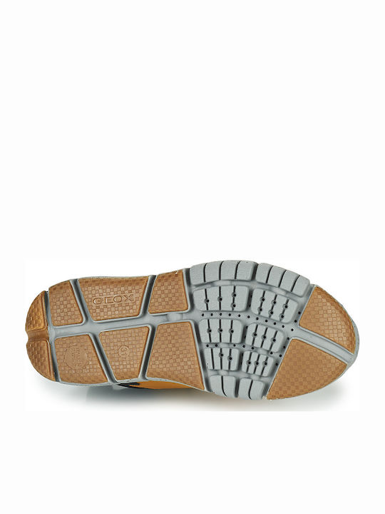 Flexyper ABX Παιδικά Sneakers High Ανατομικά με Σκρατς Καφέ