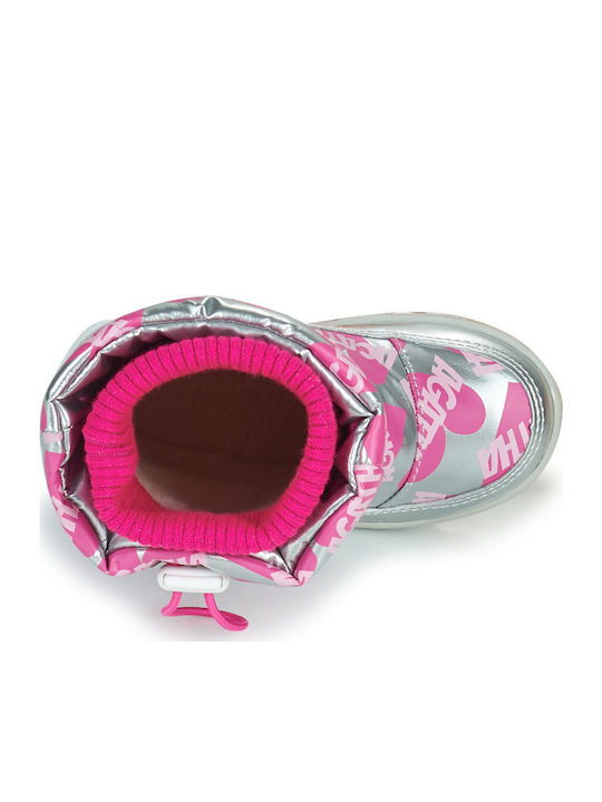 Anatomical Kids Snow Boots with Zipper Silver