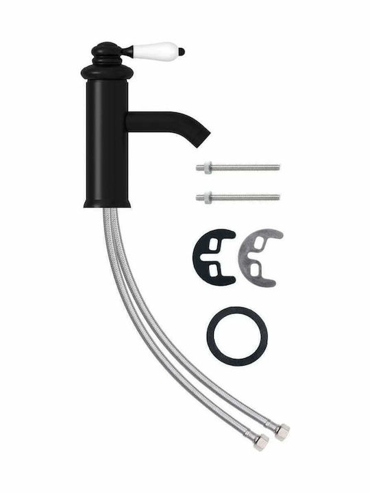 vidaXL Mixing Sink Faucet Retro Black