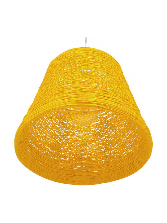 GloboStar Argent Pendant Light Yellow with Socket E27 32x27cm