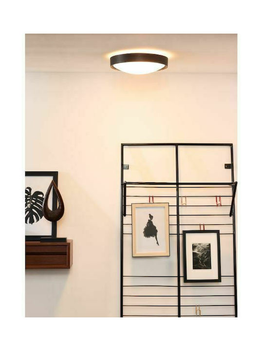 Lucide Lightning Lex Ceiling Mount Light 33cm Black with Socket E27