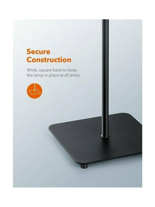 TaoTronics LED Floor Lamp H176xW24.9cm. 450lm Black