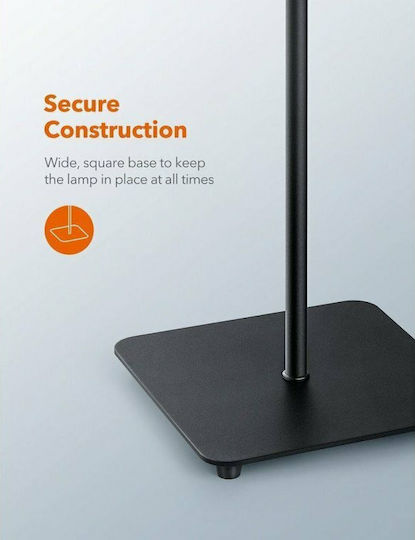 TaoTronics Lampa de podea LED Î176xL24.9cm. 450lm Negru
