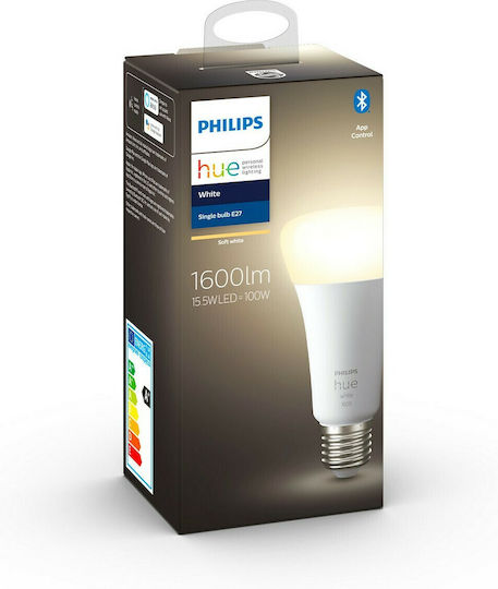 Philips Smart Λάμπα LED 15.5W για Ντουί E27 και Σχήμα A67 Θερμό Λευκό 1395lm Dimmable