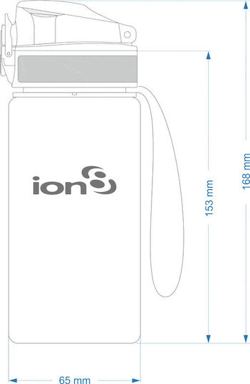 Ion8 Pod Kids Детско Пагур Проверен Пластмасов с Сламка Non Spill Фуксия 400мл