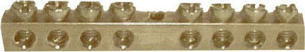 Adeleq Earth Bar Electrical Panel Copper with 8 Screws 7cm 12-7