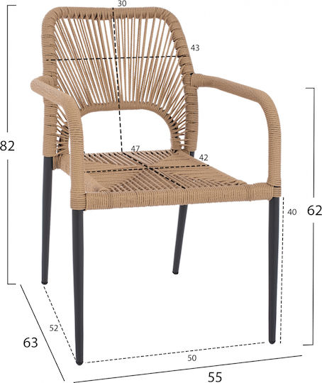 Set Sala De Mese Pentru Exterior 3 Piese Gri - Antracit