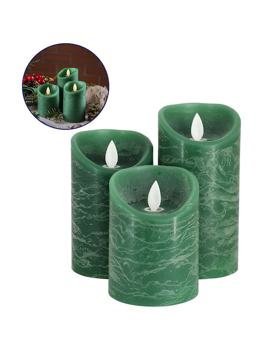 GloboStar Decorative Lamp Wax Polish Green 3pcs