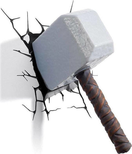 3DLightFX Led Plastic Kids Wall Light Hammer 3DLightFX Led Plastic Kids Wall Light Hammer