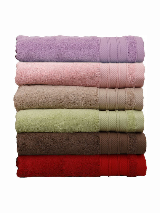 Anna Riska Πετσέτα Χεριών Soft Red 3τμχ Βάρους 600gr/m²