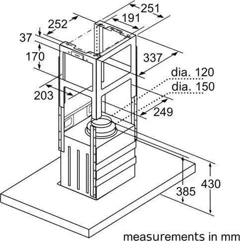 Bosch Απορροφητήρας Καμινάδα 90cm Inox
