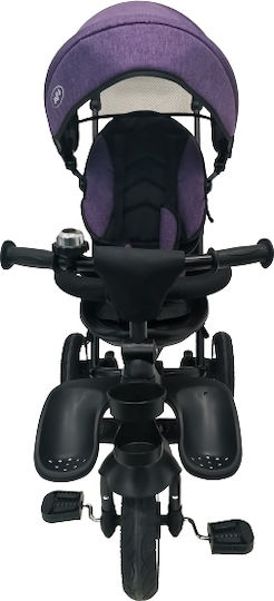 Joyful Kids Rubber Tires Convertible with Parental Handle for 1-5 Years Purple