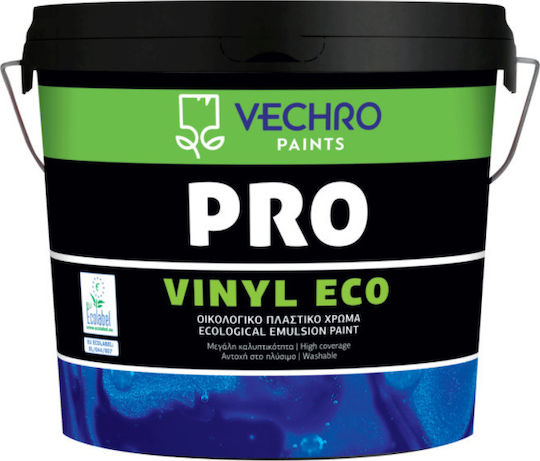 Vechro Vinyl Eco Πλαστικό Χρώμα Οικολογικό για Εσωτερική Χρήση 1lt