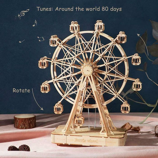 Robotime Παιχνίδι Κατασκευών Ξύλινo Ferris Wheel Music Box για Παιδιά 14+ Ετών