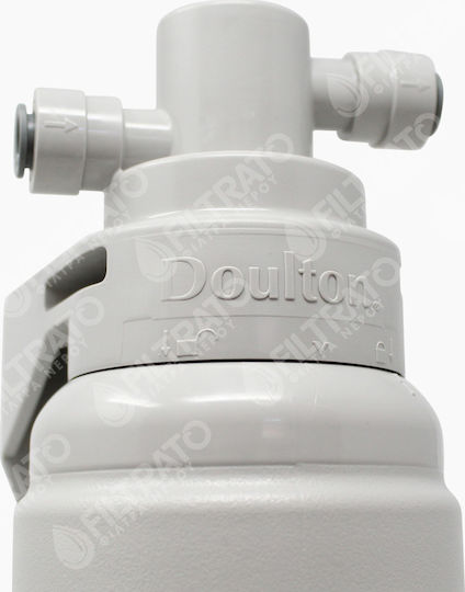 Doulton Under Sink Water Filter System Ecofast with Faucet , 3/8'' Inlet/Outlet, with 10" Replacement Filter Doulton M12 Biotect Ultra SI 0.2 μm