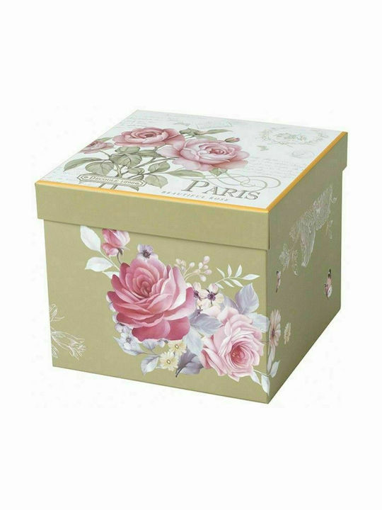 Karvounis Floral Paris Roses Чиния Пустинята от Порцелан Бял с Диаметър 20.5см 6бр Karvounis Floral Paris Roses Чиния Пустинята от Порцелан Бял с Диаметър 20.5см 6бр
