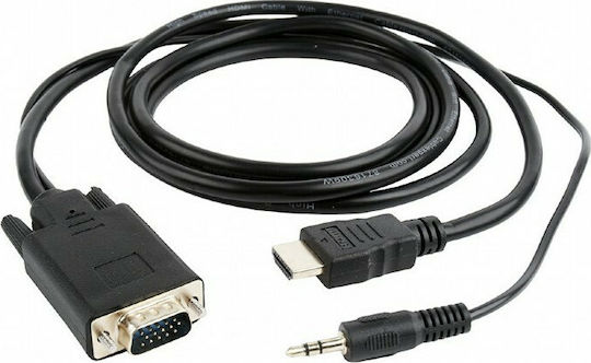 Cablexpert HDMI 1.3 Cable HDMI male - VGA male 1.8m Black