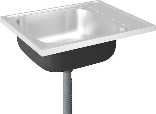 vidaXL 147230 Ένθετος Inox Μ50xΠ60cm Ασημί vidaXL 147230 Ένθετος Inox Μ50xΠ60cm Ασημί