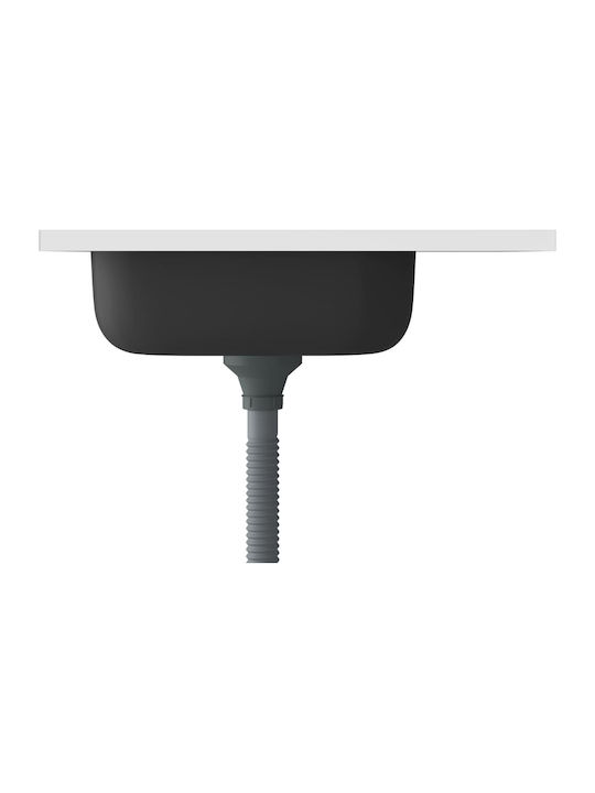 vidaXL Ένθετος Νεροχύτης Inox Μ50xΠ60cm Ασημί