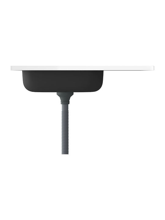 vidaXL Ένθετος Νεροχύτης Inox Μ80xΠ50cm Ασημί