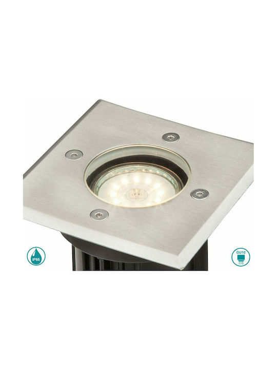 Globo Lighting Style II Spot De Podea 40W IP67 Pentru Bază De Bec GU10 Argintiu